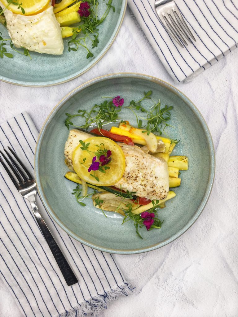 Weeknight Fish En Papillote | Family Meals in Heels